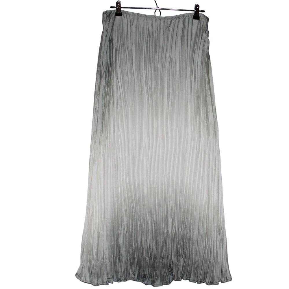 CHICO’S Light Green Maxi Skirt Size 1.5